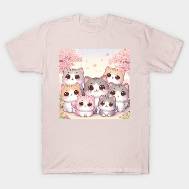 Kawaii Cats T-Shirt by __Døra__